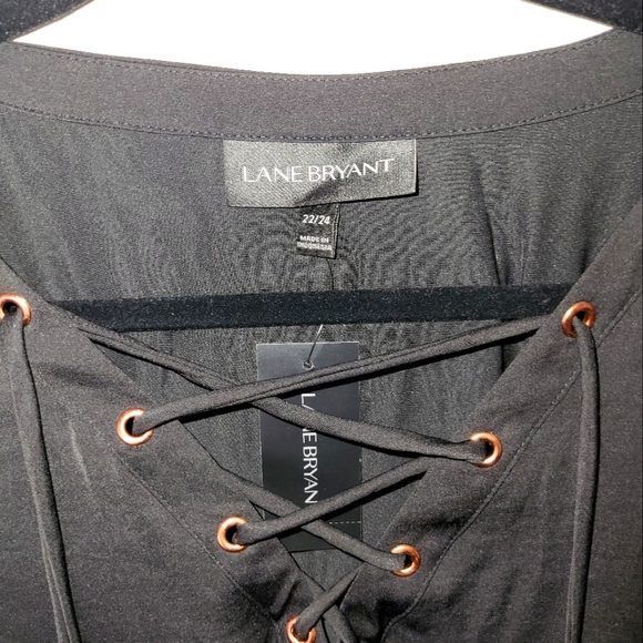 Lane Bryant Black Blouse - Picture 2 of 3